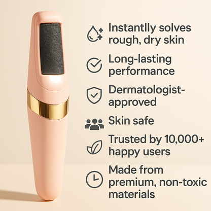 JabalX™-Electric-Hard-Skin-Remover-Foot-Callus-Remover- Electric-Foot-File-Rechargeable- Dead-Skin-Remover-for-Feet- Electric-Pedicure-Kit-Professional- Feet-Care. 

JabalX™ – جهاز كهربائي لإزال-الجلد القاسي من القدمين – مزيل مسامير القدم الكهربائي – مبرد قدم كهربائي قابل لإعادة الشحن – مزيل الجلد الميت للقدمين – مجموعة باديكير كهربائية احترافية للعناية بالقدمين